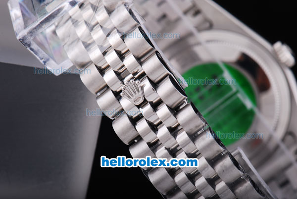 Rolex Day-Date Automatic with Black Dial and Diamond Markers - Click Image to Close